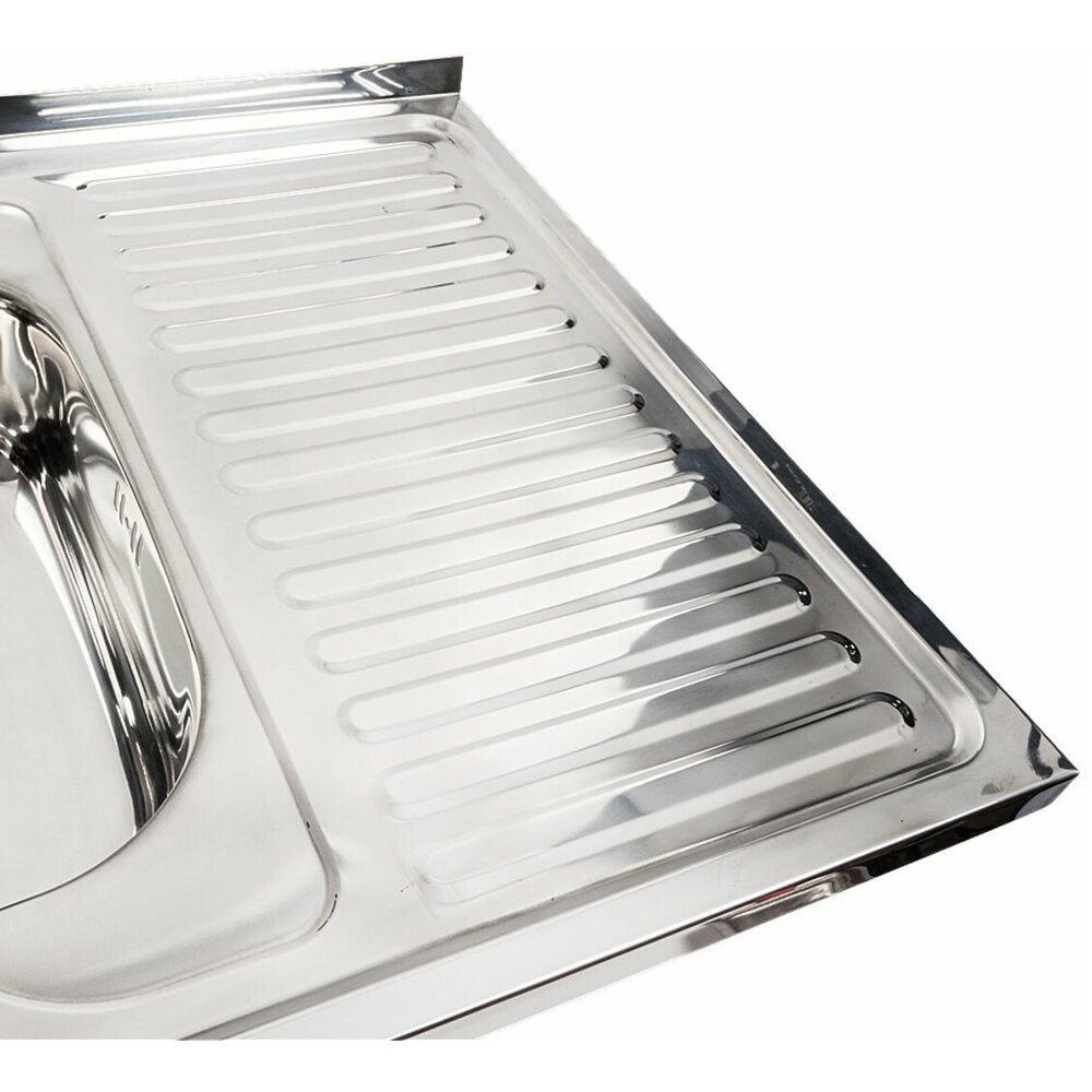 Кухонна мийка Valeso 8060 L Поліровка (0,7/160 мм) відгуки - зображення 5