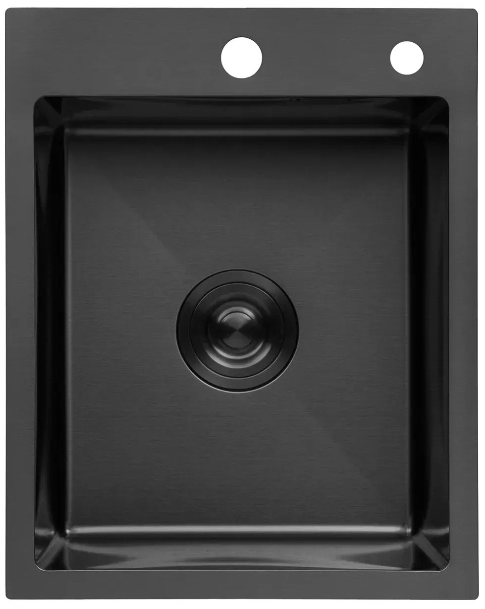 Кухонна мийка Kroner KRP Schwarze - 4050HM PVD (3,0/1,0 мм)
