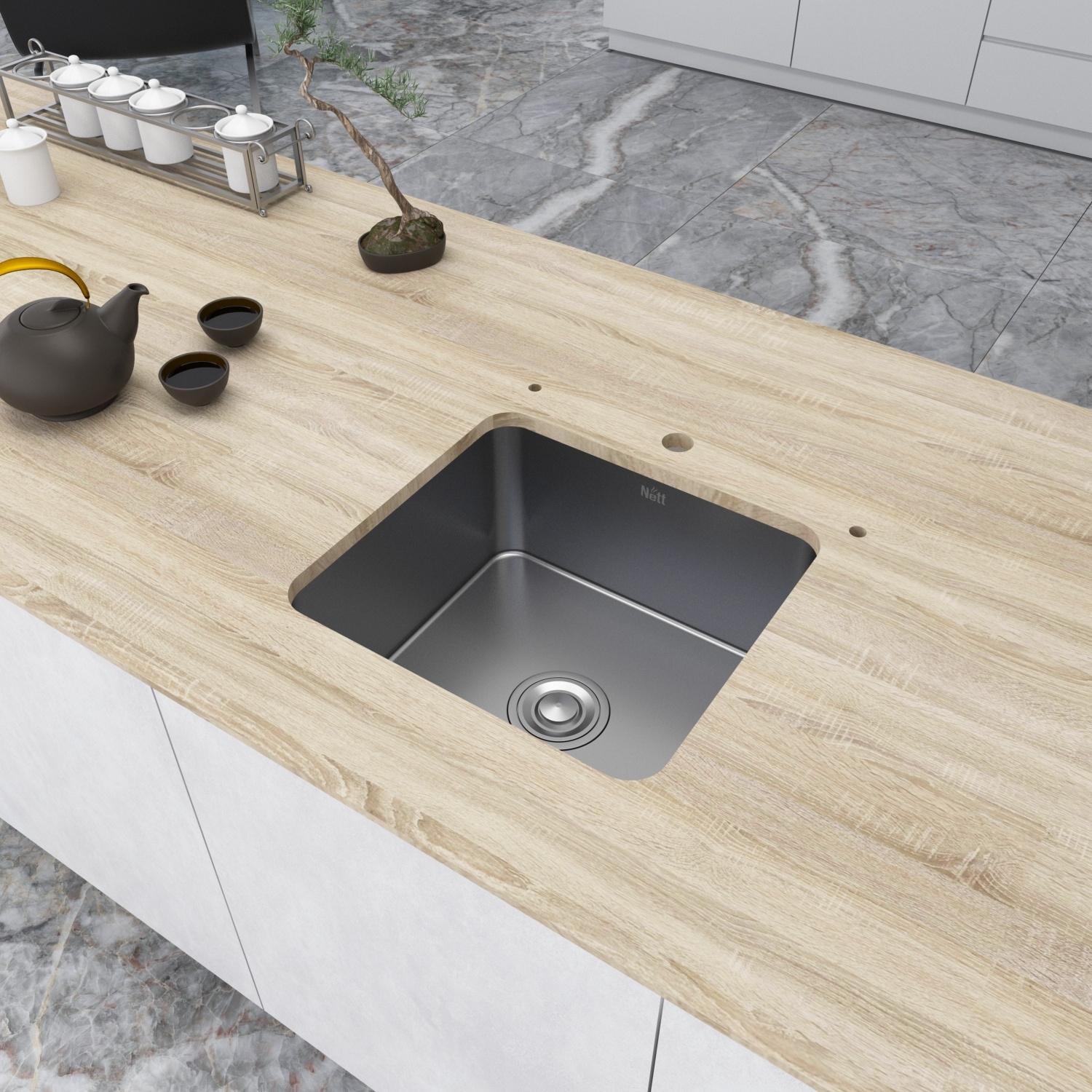 Кухонна мийка Nett NS-4643 зі змішувачем ціна 8999 грн - фотографія 2