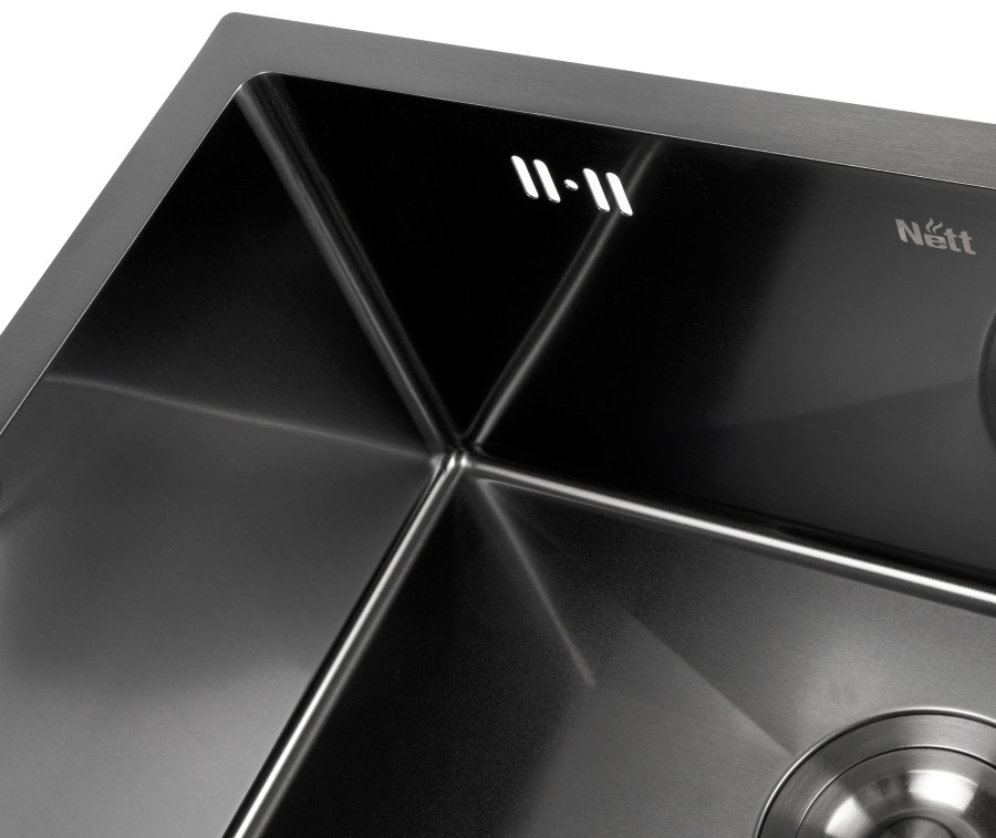 в продажу Кухонна мийка Nett NB-5742U з нержавійки 1 мм (PVD) - фото 3