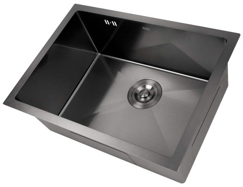Кухонна мийка Nett NB-5742U з нержавійки 1 мм (PVD) ціна 7505 грн - фотографія 2
