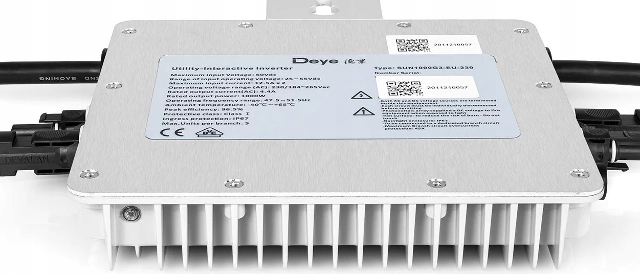 Мікроінвертор Deye SUN1000G3-EU-230 ціна 24640 грн - фотографія 2
