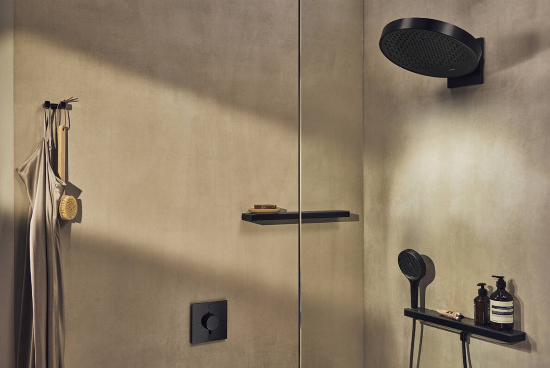 Шланговое соединение Hansgrohe Porter 500 Rainfinity Matt Black 26843670 цена 28680 грн - фотография 2