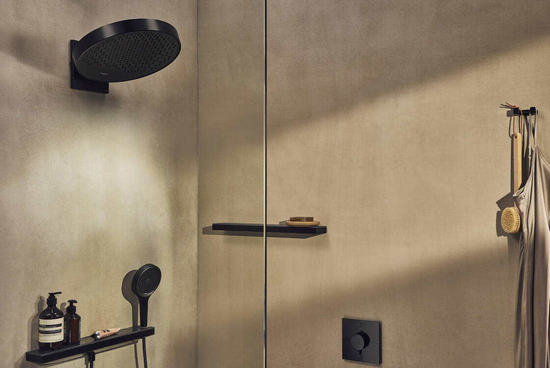 Шланговое соединение Hansgrohe Porter 500 Rainfinity Matt Black 26858670 цена 28680 грн - фотография 2