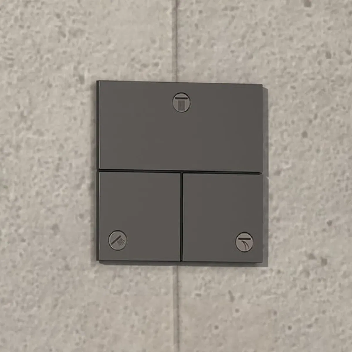 Переключатель потоков Hansgrohe ShowerSelect Comfort E Brushed Black Chrome 15573340 цена 45472 грн - фотография 2