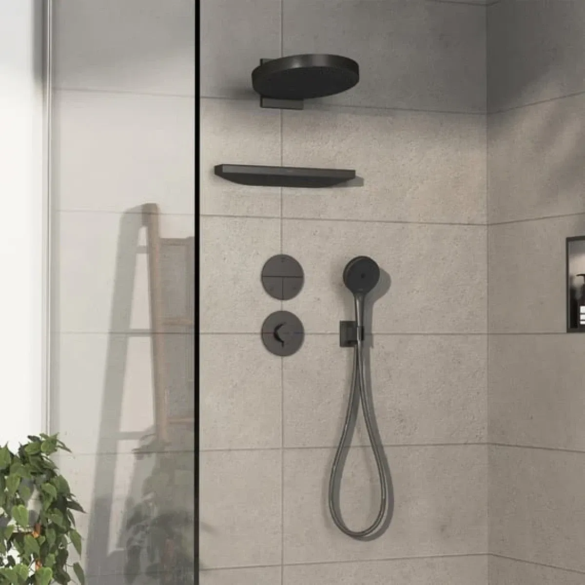 продаём Hansgrohe ShowerSelect Comfort S Brushed Black Chrome 15558340 в Украине - фото 4