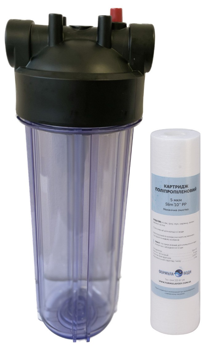 Інструкція фільтр Formula Vody Slim 10" (SLIM 10 РР 5 мкм)