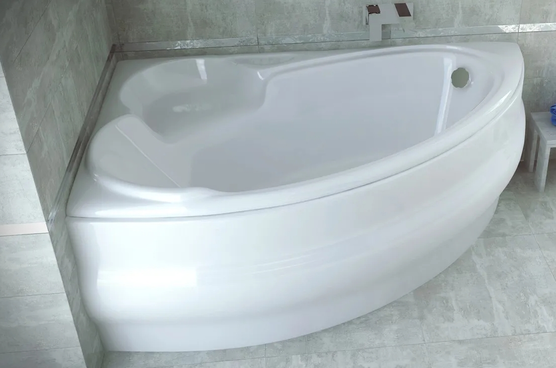 Ванна Besco Wenus Finezja Nova 155x95 (WAF-155-NL) ліва ціна 12573 грн - фотографія 2