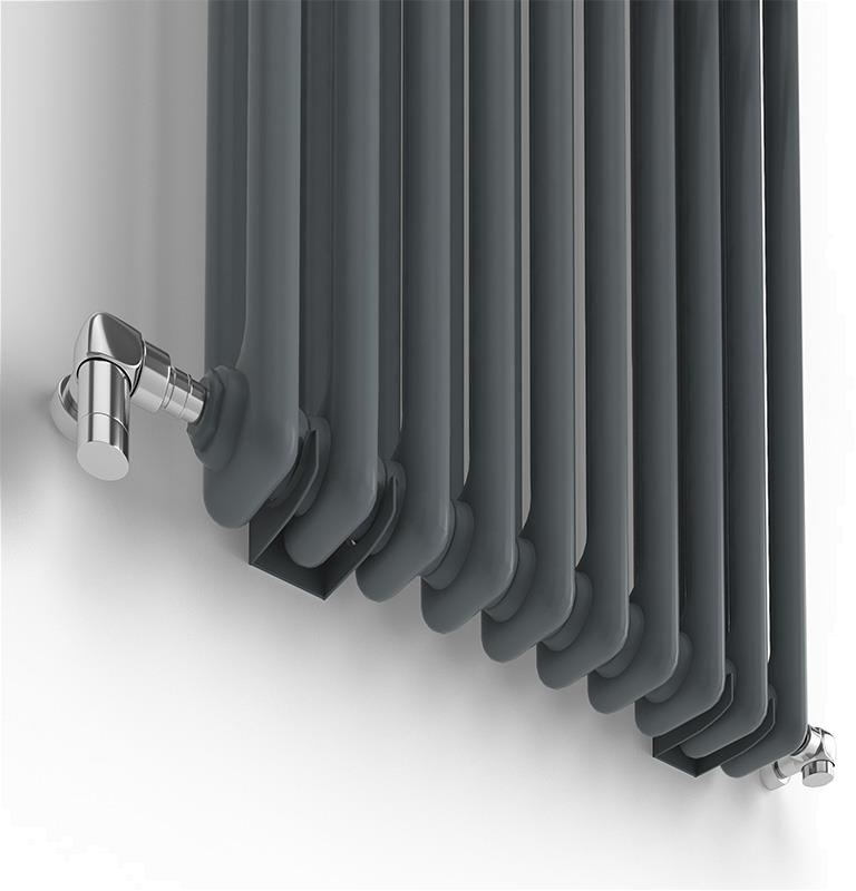 Радиатор для отопления Ideale Zeta 12 10/1800/460 антрацит цена 12841 грн - фотография 2