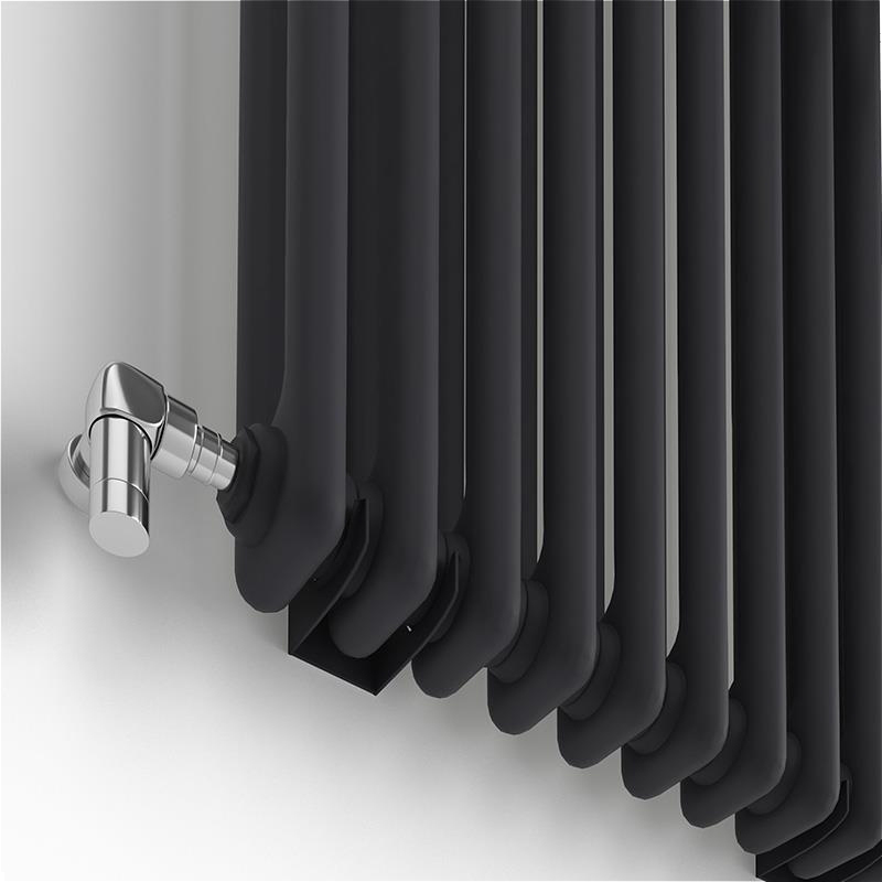 Радиатор для отопления Ideale Zeta 12 12/1800/548 черный цена 16663 грн - фотография 2