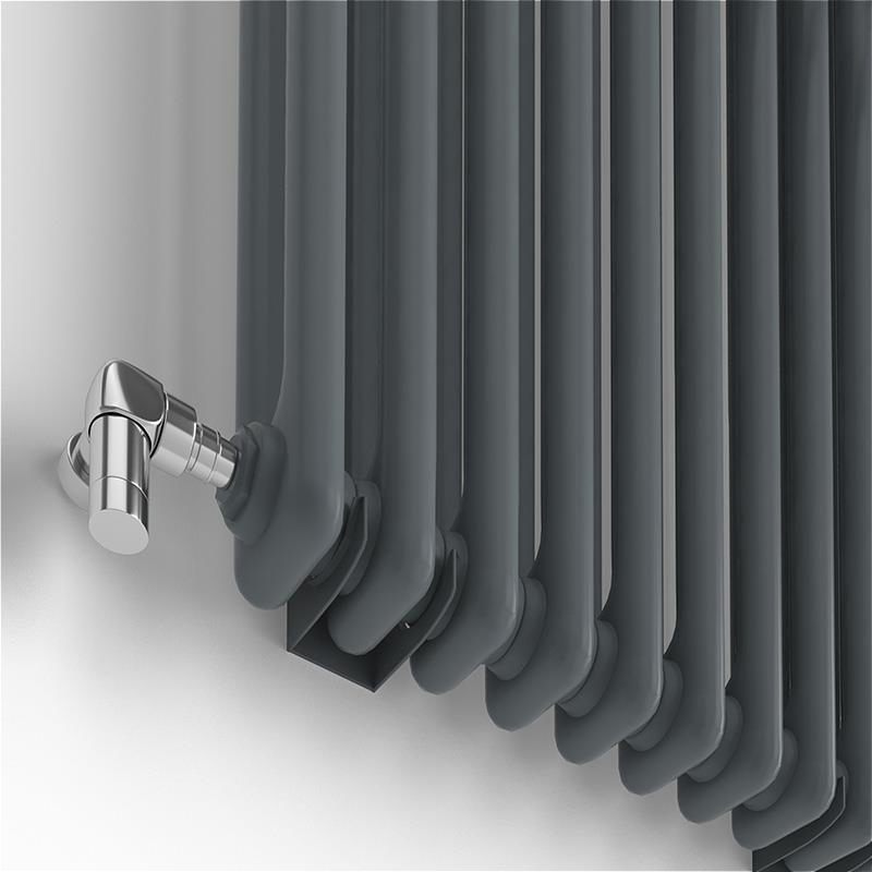 Радиатор для отопления Ideale Zeta 12 12/1800/548 антрацит цена 16663 грн - фотография 2