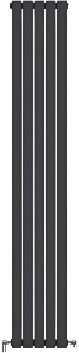 Радиатор для отопления Ideale Jolanda 12 5/1800/295 черный (боковое подключение)
