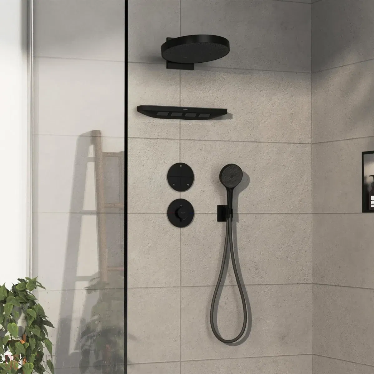 продаём Hansgrohe ShowerSelect Comfort S Matt Black 15558670 в Украине - фото 4