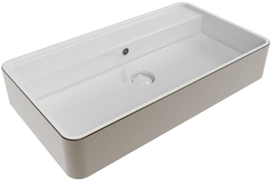 Умывальник Flaminia Miniwash 75 Metal Platino (MW75SPLA)