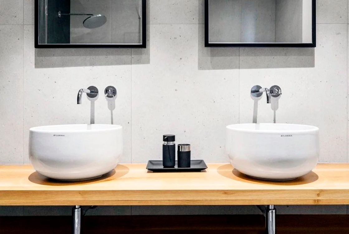 Умывальник Flaminia Saltodacqua D42 White (SD42L) цена 19689 грн - фотография 2