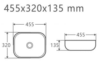 Aquavea Duquesa glossy white (DUQU-BIA) Габаритные размеры