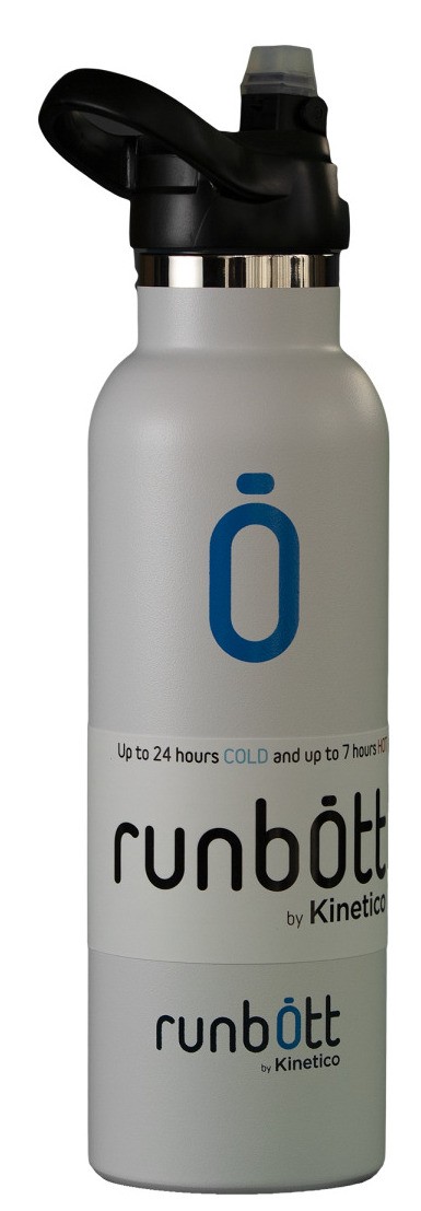 Бутылка-термос Kinetico Runbott со сменным колпачком (белая) цена 1596 грн - фотография 2