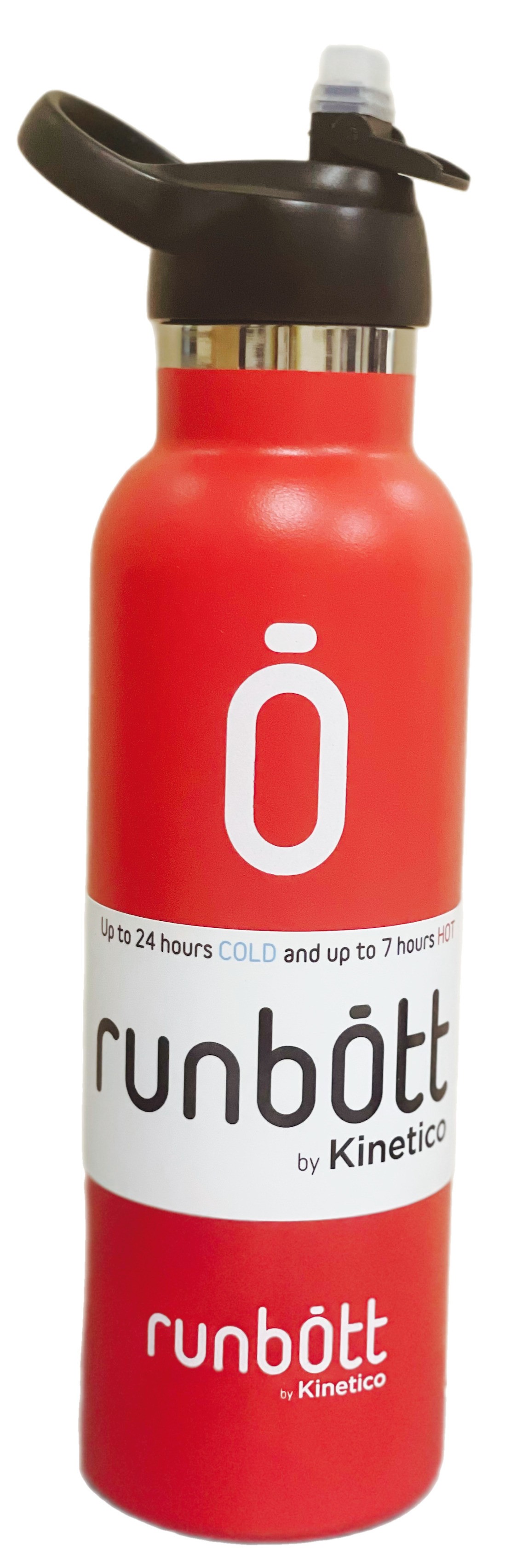 Бутылка-термос Kinetico Runbott со сменным колпачком (красная) цена 1596 грн - фотография 2
