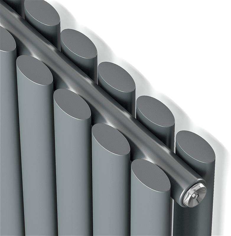 Радиатор для отопления Ideale Adele 12 5/1800/295 антрацит (боковое подключение) цена 0 грн - фотография 2