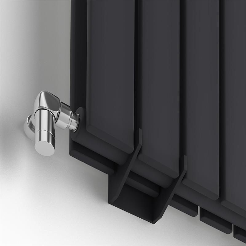 Радиатор для отопления Ideale Vittoria 12 5/1800/340 черный (боковое подключение) цена 0 грн - фотография 2