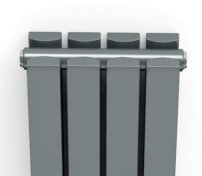 Радиатор для отопления Ideale Jolanda 12 4/1800/236 антрацит (боковое подключение) цена 15953 грн - фотография 2