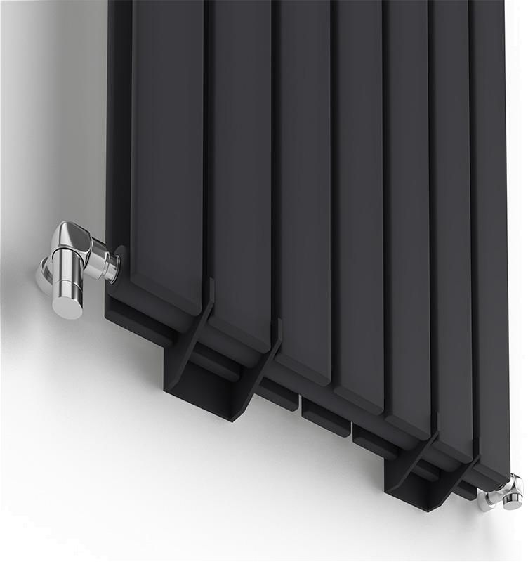 Радиатор для отопления Ideale Vittoria 12 7/1600/476 черный цена 25656 грн - фотография 2