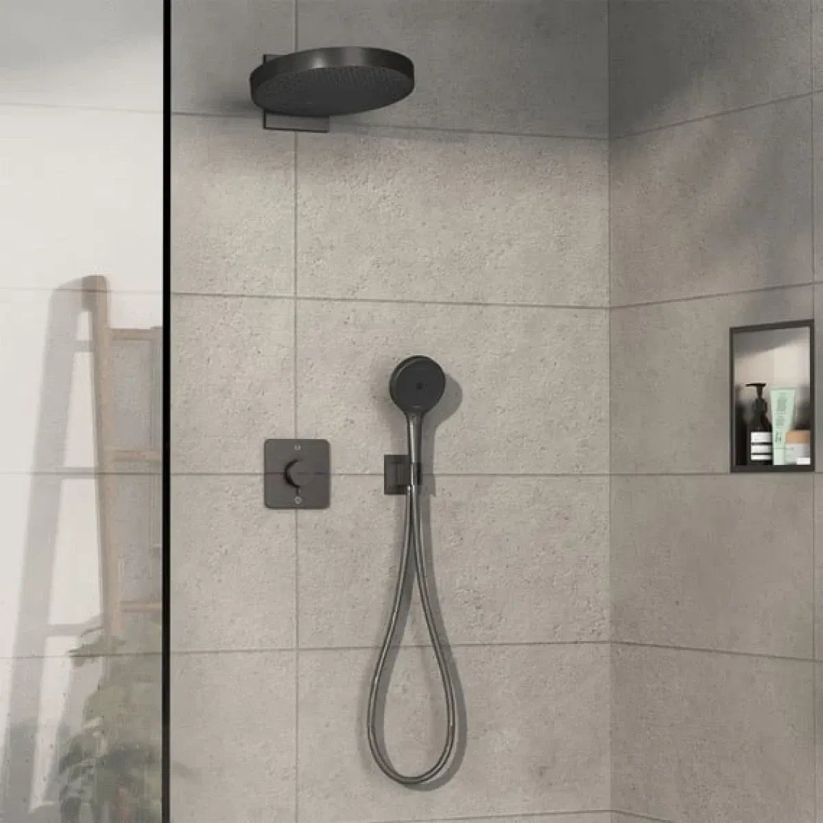 продаємо Hansgrohe ShowerSelect Comfort Q Brushed Black Chrome 15583340 в Україні - фото 4