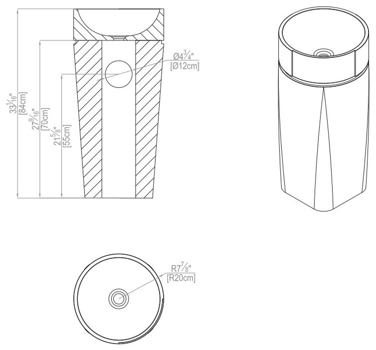 L'Antic Colonial G158 Picat Texture, habana dark (100336701) Габаритные размеры