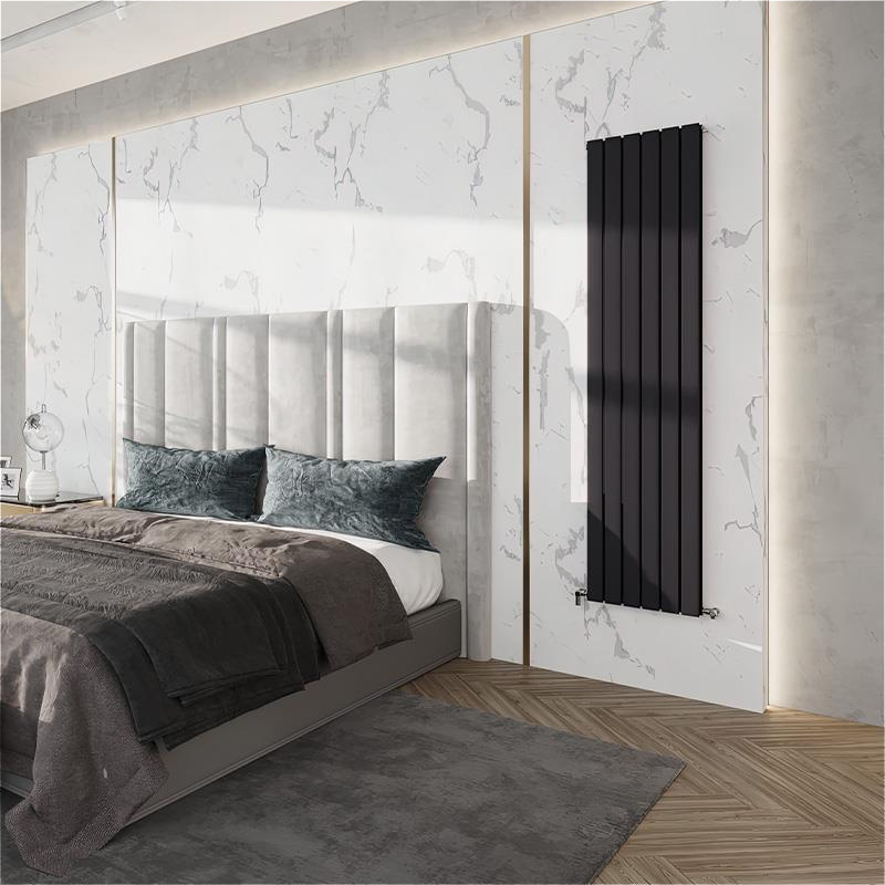 в продаже Радиатор для отопления Ideale Vittoria 11 9/1600/612 черный (боковое подключение) - фото 3