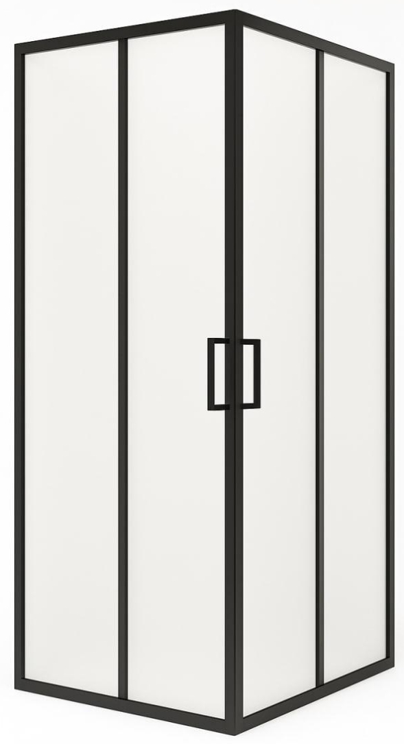 Душевая кабина New Trendy Suvia Black 2D R55 80x80x190 (K-5117)