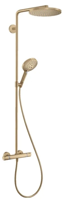 Душевая система Hansgrohe Raindance S240 EcoSmart+ PowderRain 1jet, Brushed Bronze (28825140)