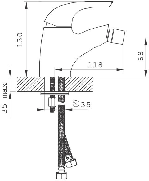 Ferro Genova BGE6VL Габаритні розміри