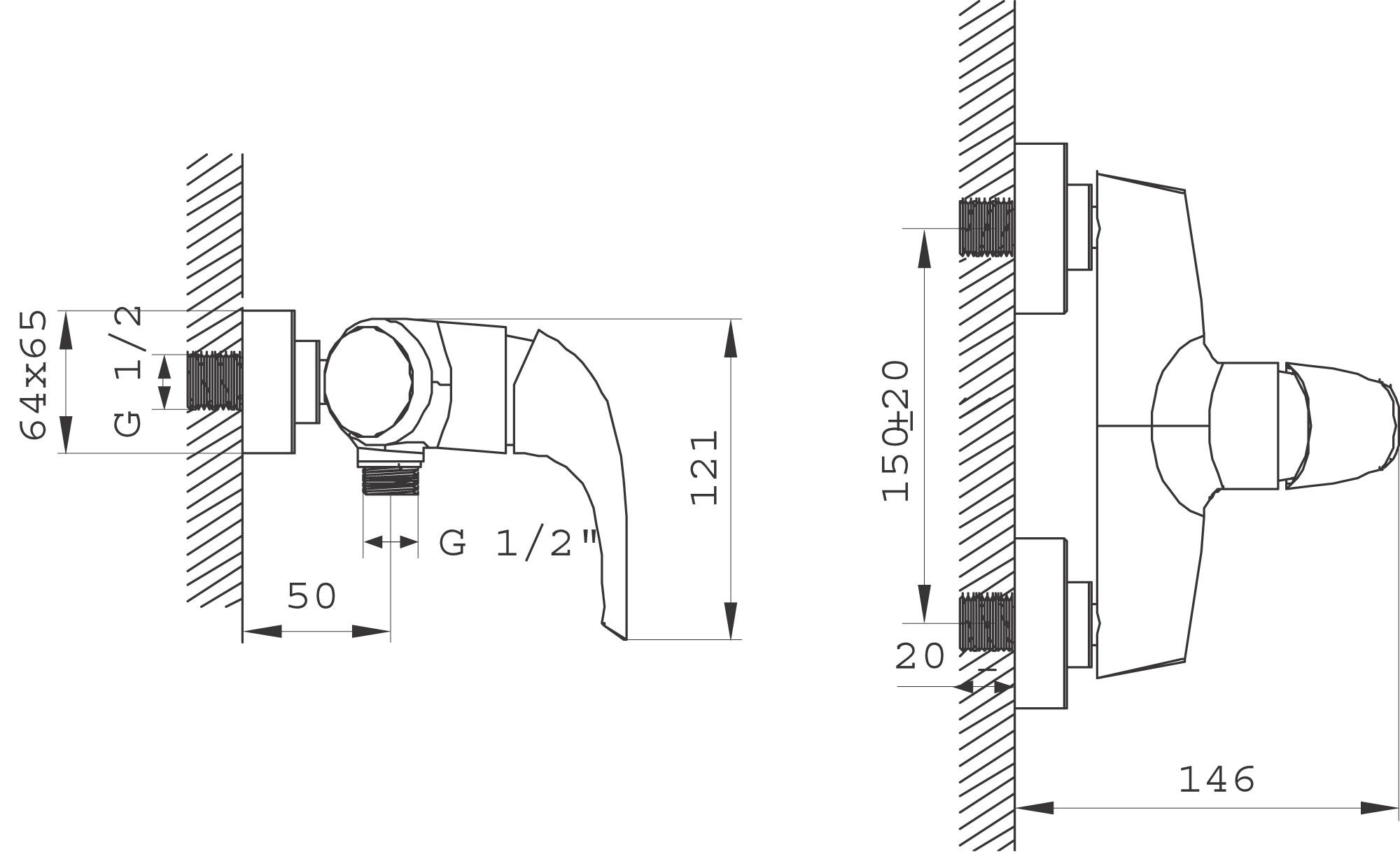 Ferro Genova BGE7VL Габаритні розміри