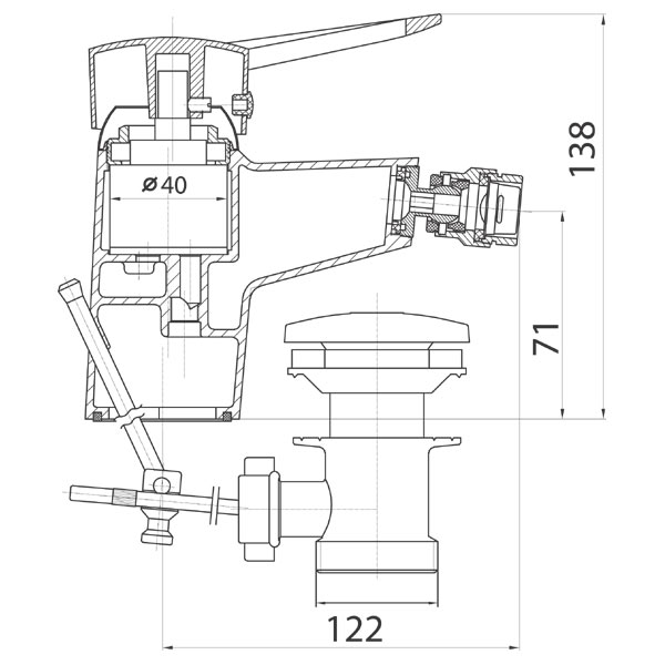 Ferro Napoli BRN6 Габаритні розміри