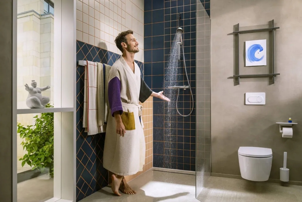 Душовій набір Hansgrohe Activera Select S 0,65 EcoSmart із термостатом Ecostat Fine, Chrome (28876000) ціна 13930 грн - фотографія 2