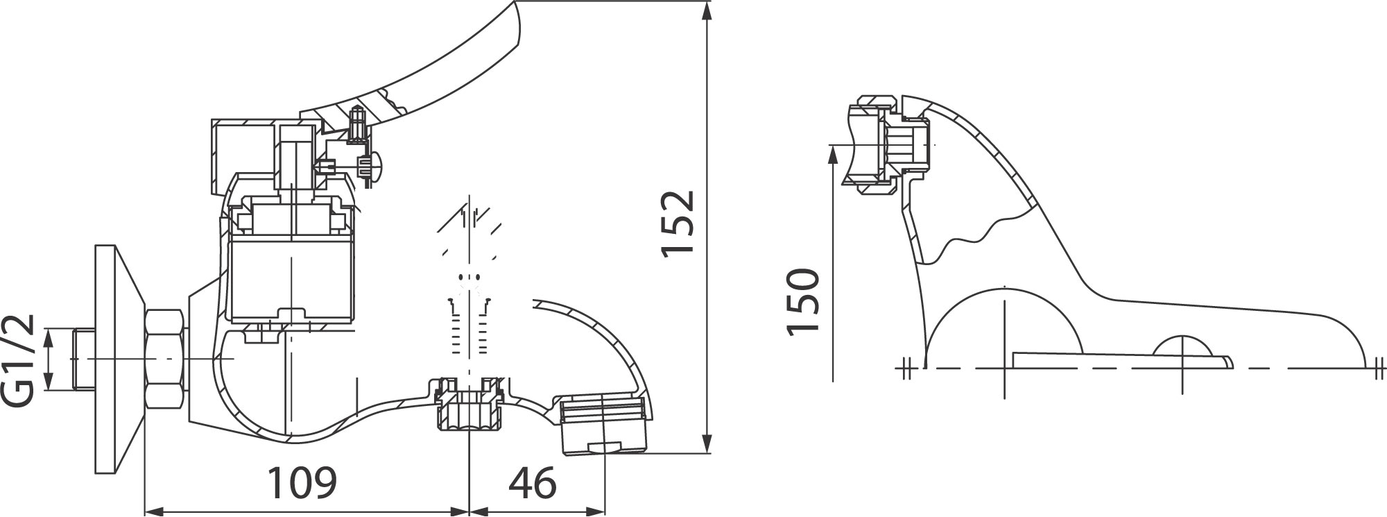 Ferro Werona BTW1 Габаритні розміри