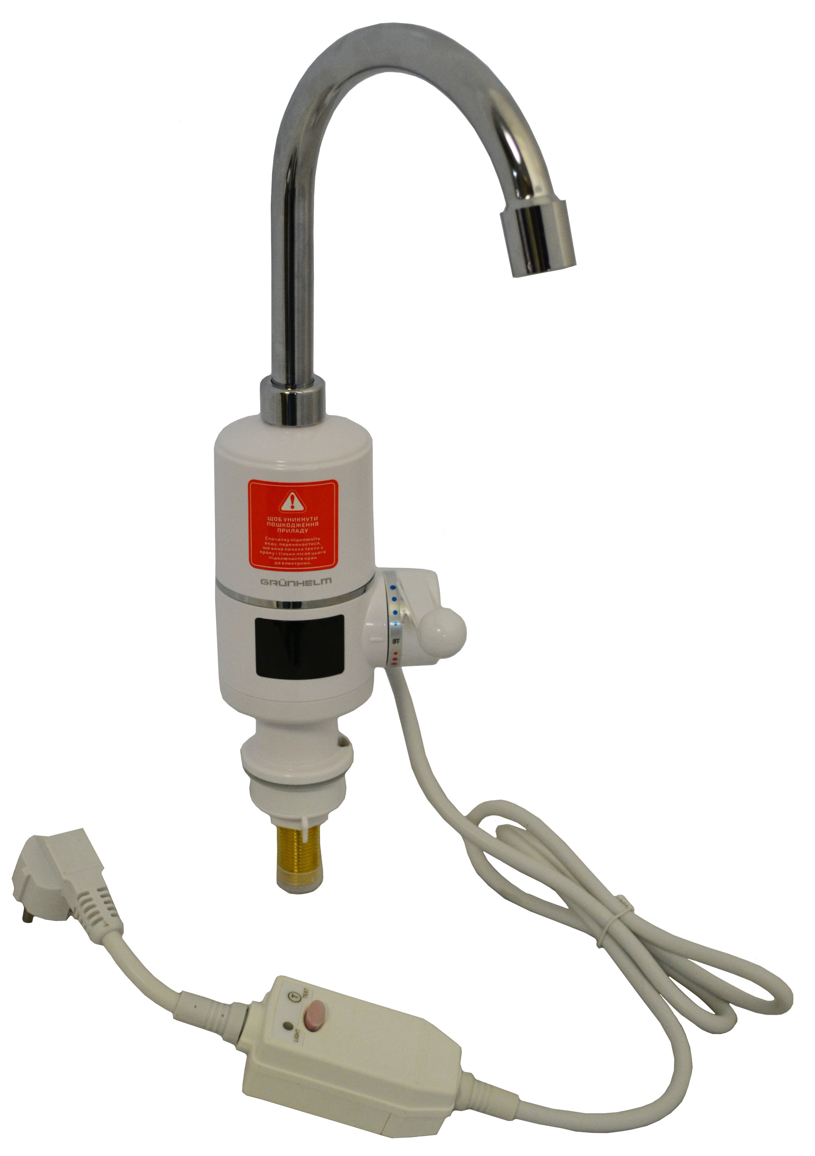 Проточный водонагреватель Grunhelm EWH-1X-3FPP-LED цена 999 грн - фотография 2