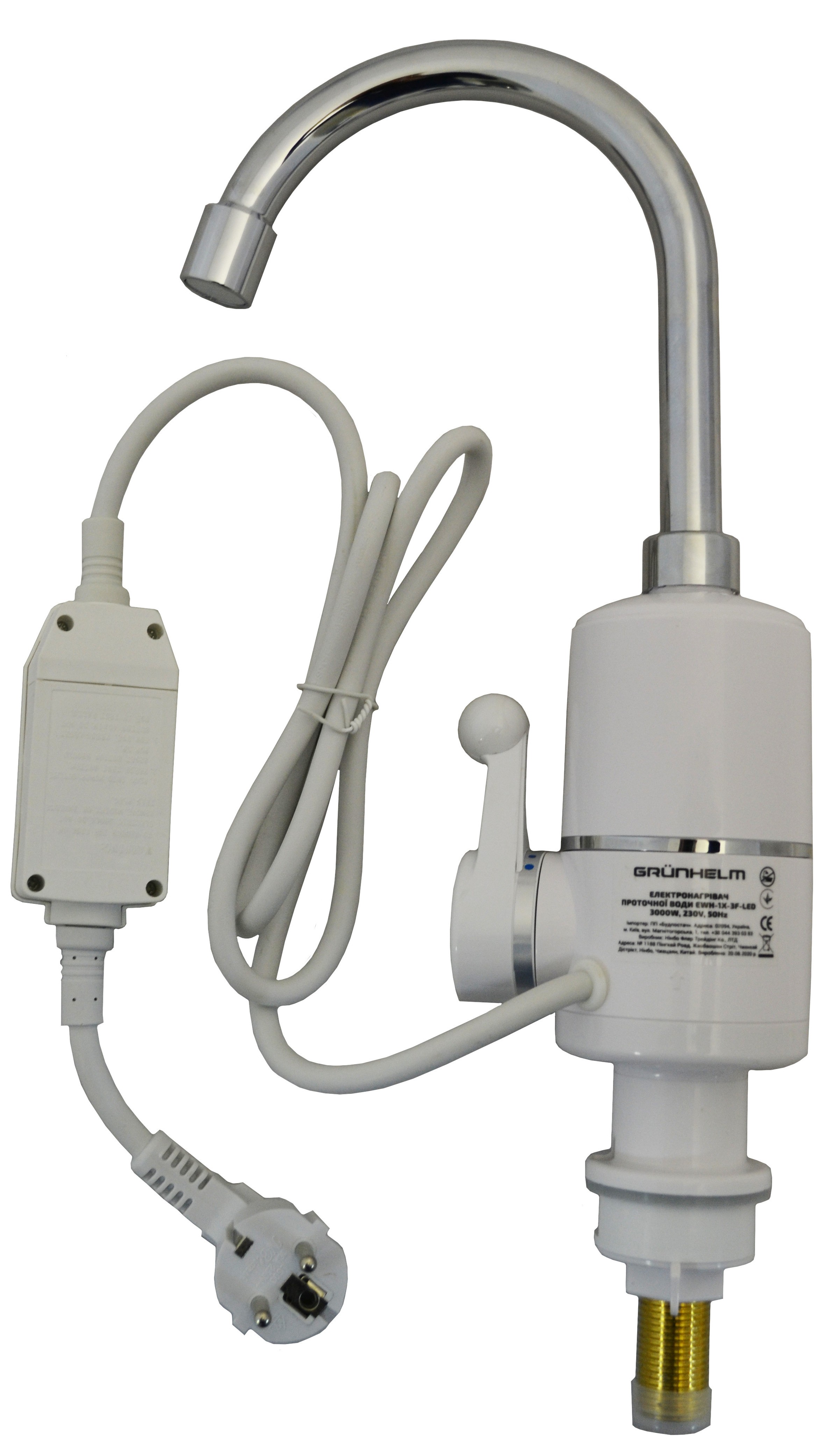 в продаже Проточный водонагреватель Grunhelm EWH-1X-3FPP-LED - фото 3