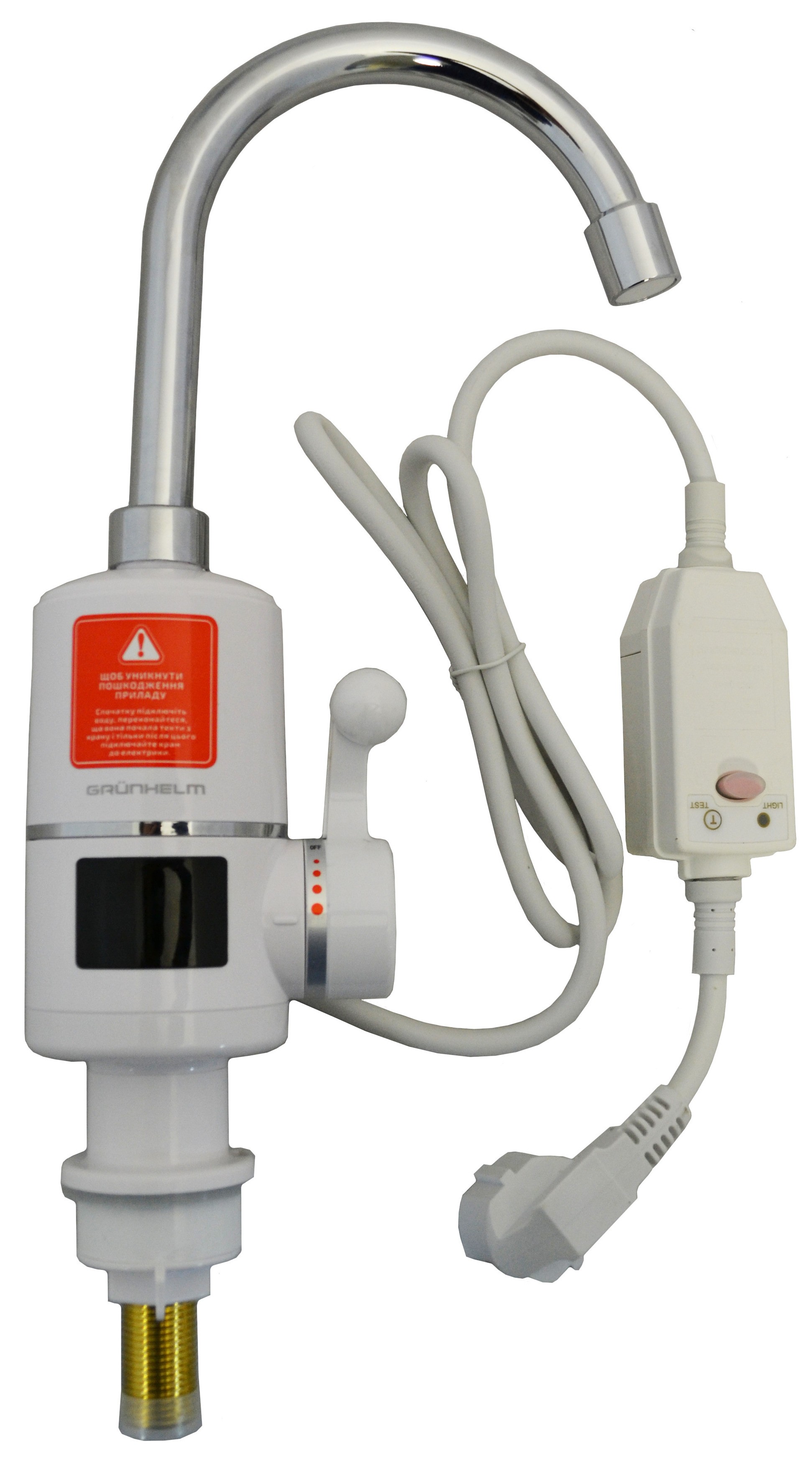 Характеристики проточный водонагреватель Grunhelm EWH-1X-3FPP-LED