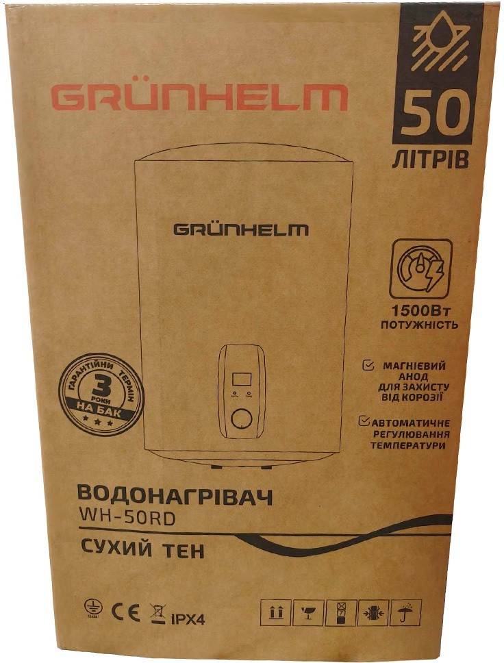 Водонагрівач Grunhelm WH-50 RD огляд - фото 11