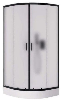 Душова кабіна New Trendy Suvia Black 2D R55 90x90x190 (K-5116)