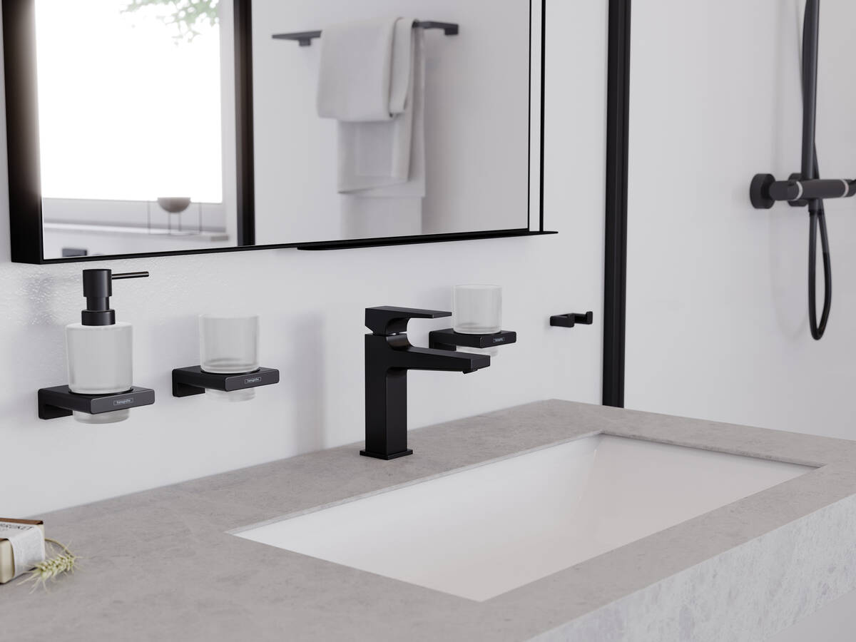 в продажу Дозатор рідкого мила Hansgrohe AddStoris Matt Black 41745670 - фото 3
