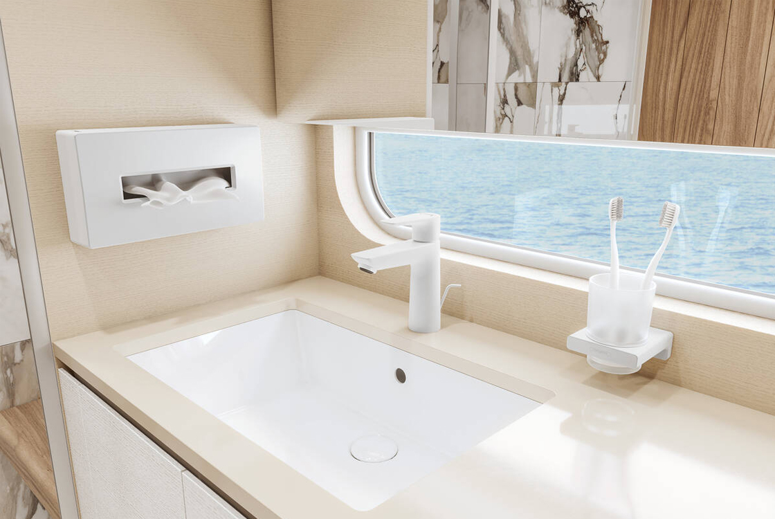 Диспенсер для салфеток Hansgrohe AddStoris 6.2x14.5x25.5 см Matt White 41774700 цена 4291 грн - фотография 2