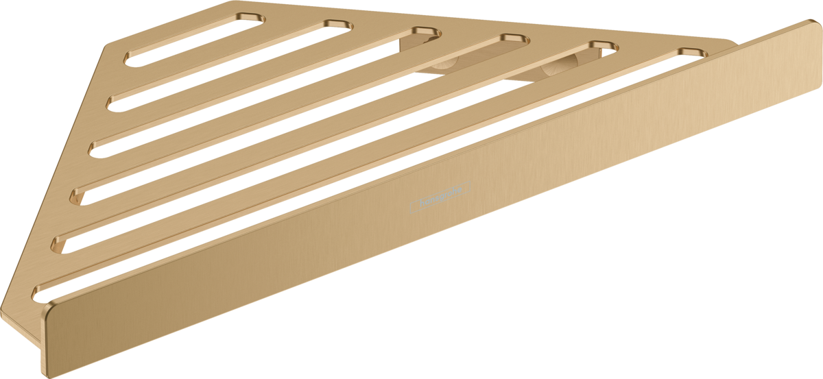 Поличка кутова Hansgrohe AddStoris 14.8х14.8x30.5 см Brushed Bronze 41741140