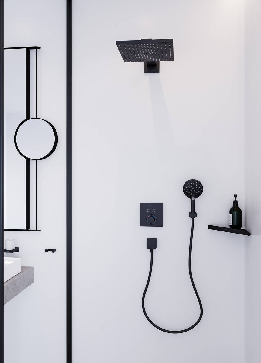 Поличка кутова Hansgrohe AddStoris 14.8х14.8x30.5 см Matt Black 41741670 відгуки - зображення 5