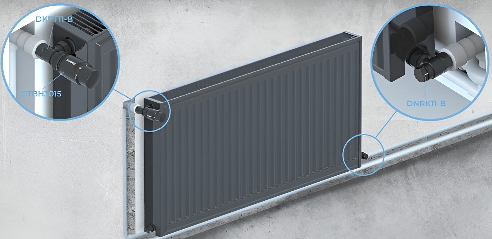 Термостатический клапан Raftec 1/2"x1/2", M30x1.5, угловой DKPT11-B цена 571 грн - фотография 2