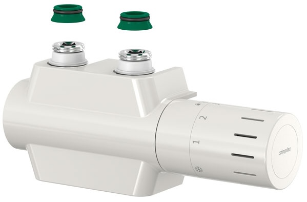 Термостатичний вентиль Meibes VarioDesign з декоративним кожухом, білий