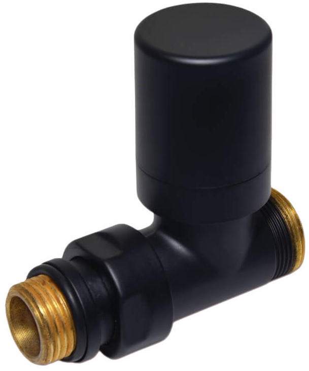 Кран радиаторный Carlo Poletti Compact 1/2"x24-19 Black Matte (V152511EFS9005O)