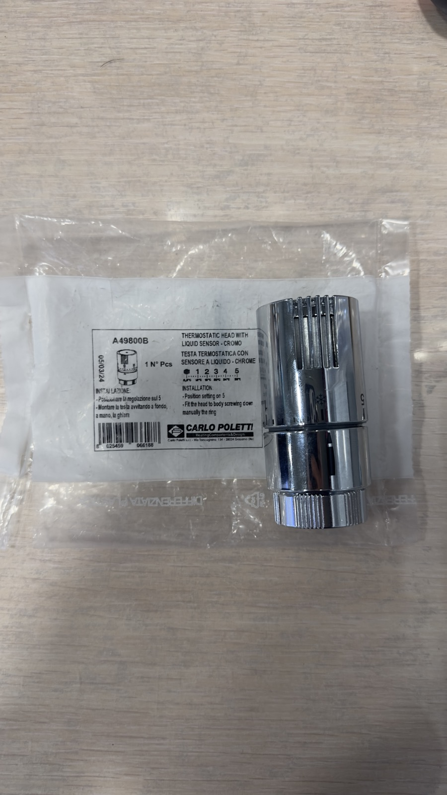 продаём Carlo Poletti A498 М30х1,5 Chrome (A49800B) уценка в Украине - фото 4