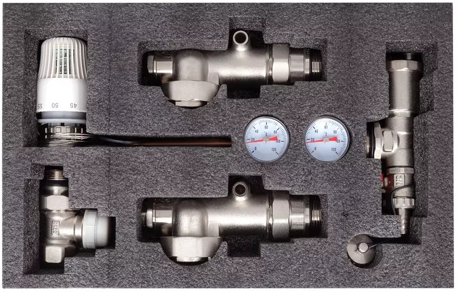 в продаже Насосно-смесительный узел ITAL MG1-A 1"x3/4" терм. клапан прямой, без насоса - фото 3